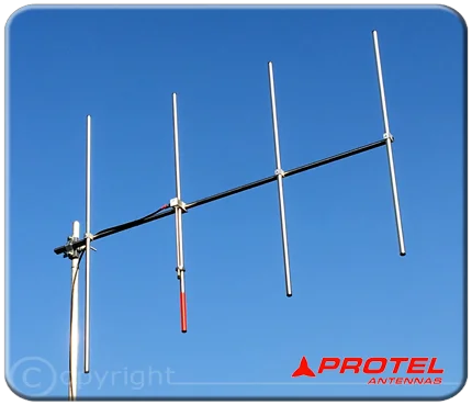 Complete system FM 2 directional  antennas yagi 4 elements 87 88 108 MHZ  Protel
