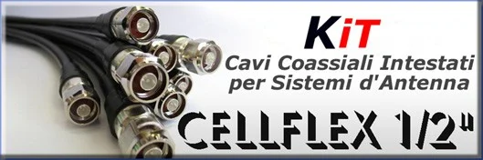 Cellflex cables 1/2" headed for antenna systems FM - Protel AntennaKit